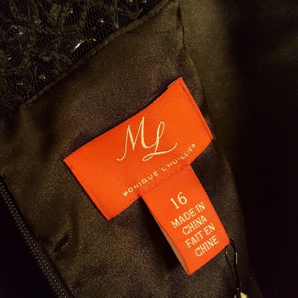 💜MONIQUE LHUILLIER LBD💜NWT💜 - Picture 6 of 8